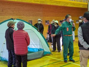 大井東ふれあい学習館主催の防災訓練がありました。