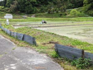 宮部の里、田植えが始まりました。